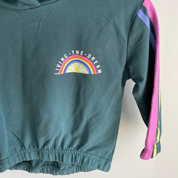 Hanna Andersson Living The Dream Terry Hoodie - Navy Blue - Size 4 - Picture 4 of 5